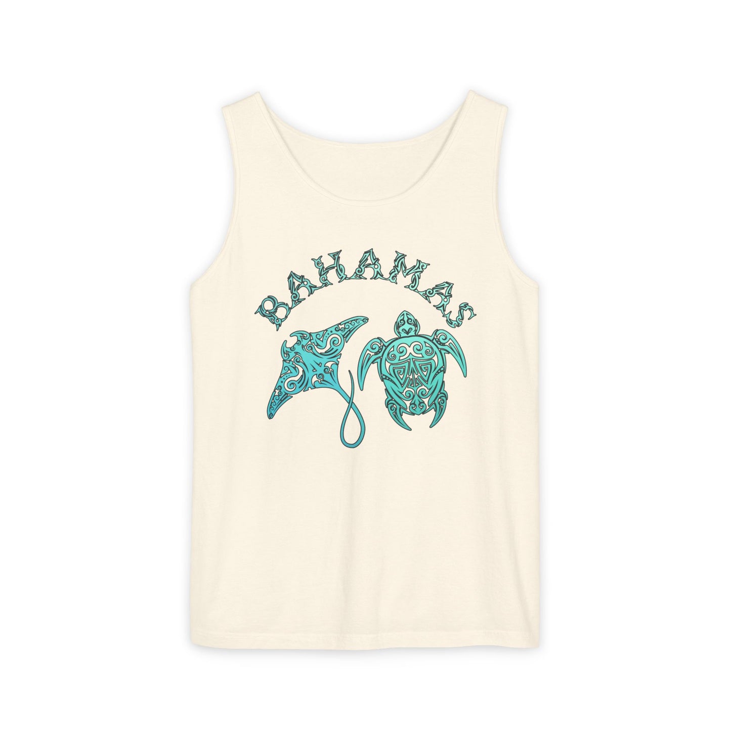 Bahamas Sea Life Tank Top | Stingray & Sea Turtle