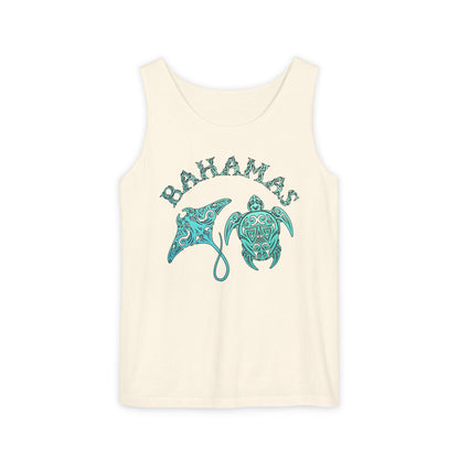 Bahamas Sea Life Tank Top | Stingray & Sea Turtle