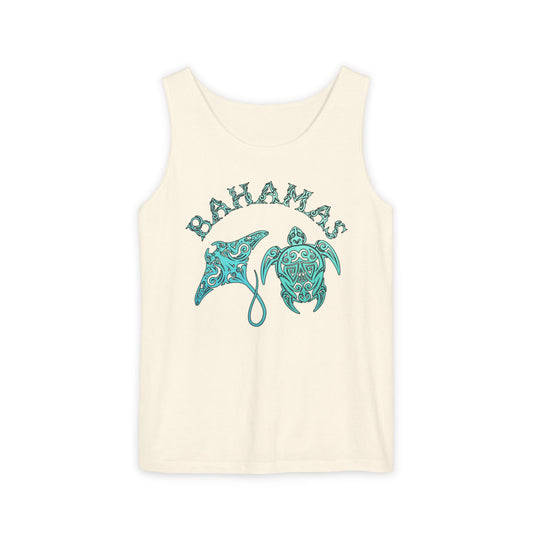 Bahamas Sea Life Tank Top | Stingray & Sea Turtle