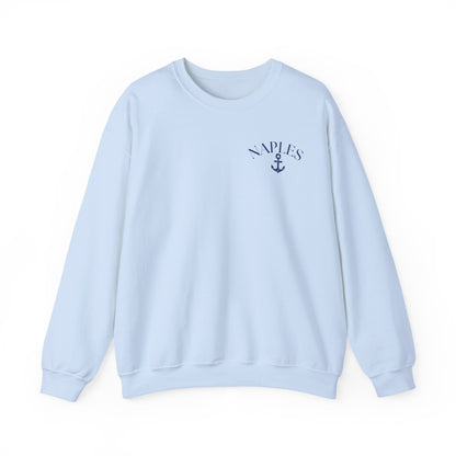 Naples Anchor Sweatshirt | Unisex Nautical Crewneck