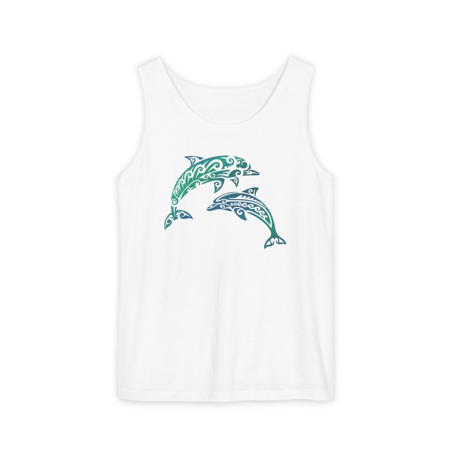 Tribal Dolphin Tank Top | Ocean Lover Summer Shirt
