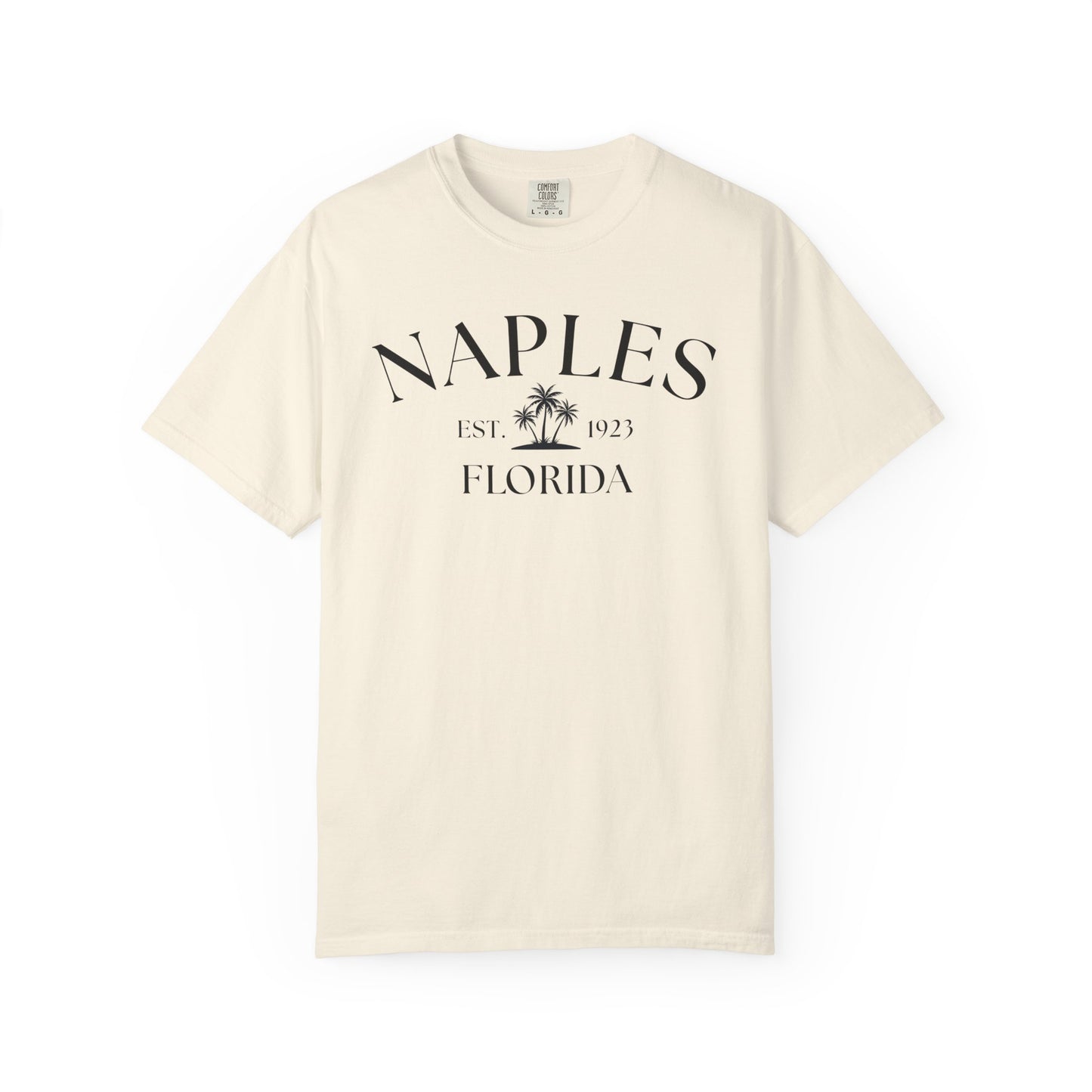 Naples Florida Comfort Colors T-Shirt – Casual Coastal Vibe for Summer Outings, Boating, Traveling, Cruise, Naples, FL, Naples Tee, Nautical T-Shirt