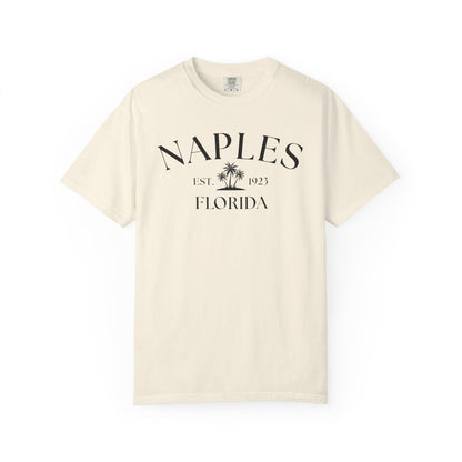 Naples Florida Comfort Colors T-Shirt – Casual Coastal Vibe for Summer Outings, Boating, Traveling, Cruise, Naples, FL, Naples Tee, Nautical T-Shirt