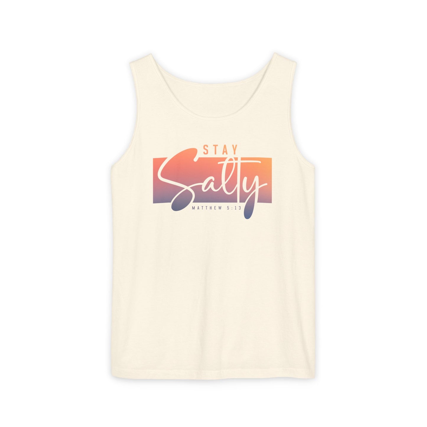 Stay Salty Matthew 5:13 Tank Top | Christian Scripture Summer Top