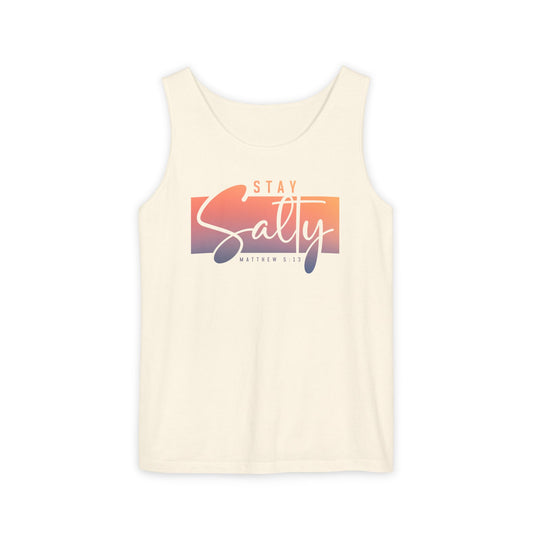 Stay Salty Matthew 5:13 Tank Top | Christian Scripture Summer Top