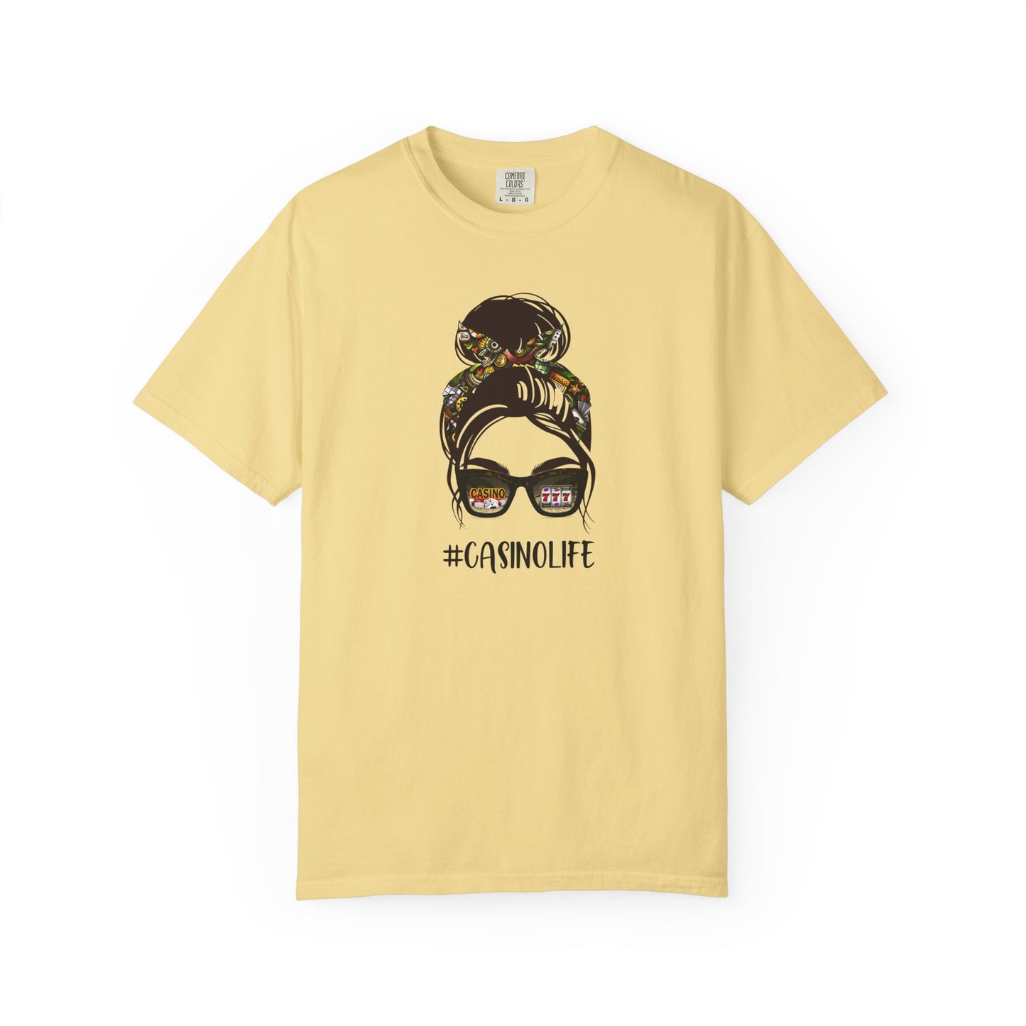 Casino Life Comfort Colors T-Shirt, Graphic Tee for Casino Lovers, Fun Gift for Gamblers, Casual Wear, Trendy Street Style
