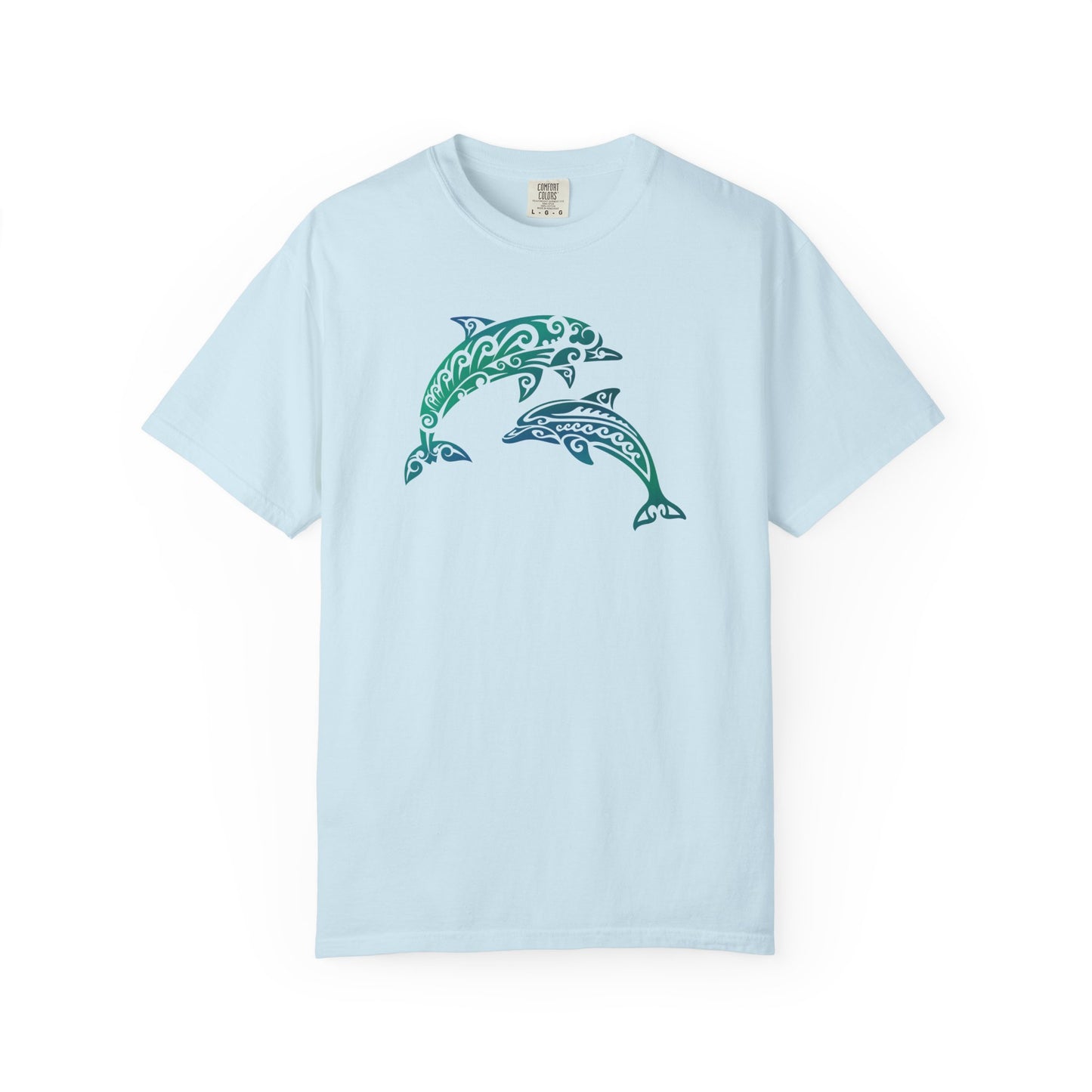 Tribal Dolphin Tee | Whimsical Ocean Lover Comfort Colors Shirt