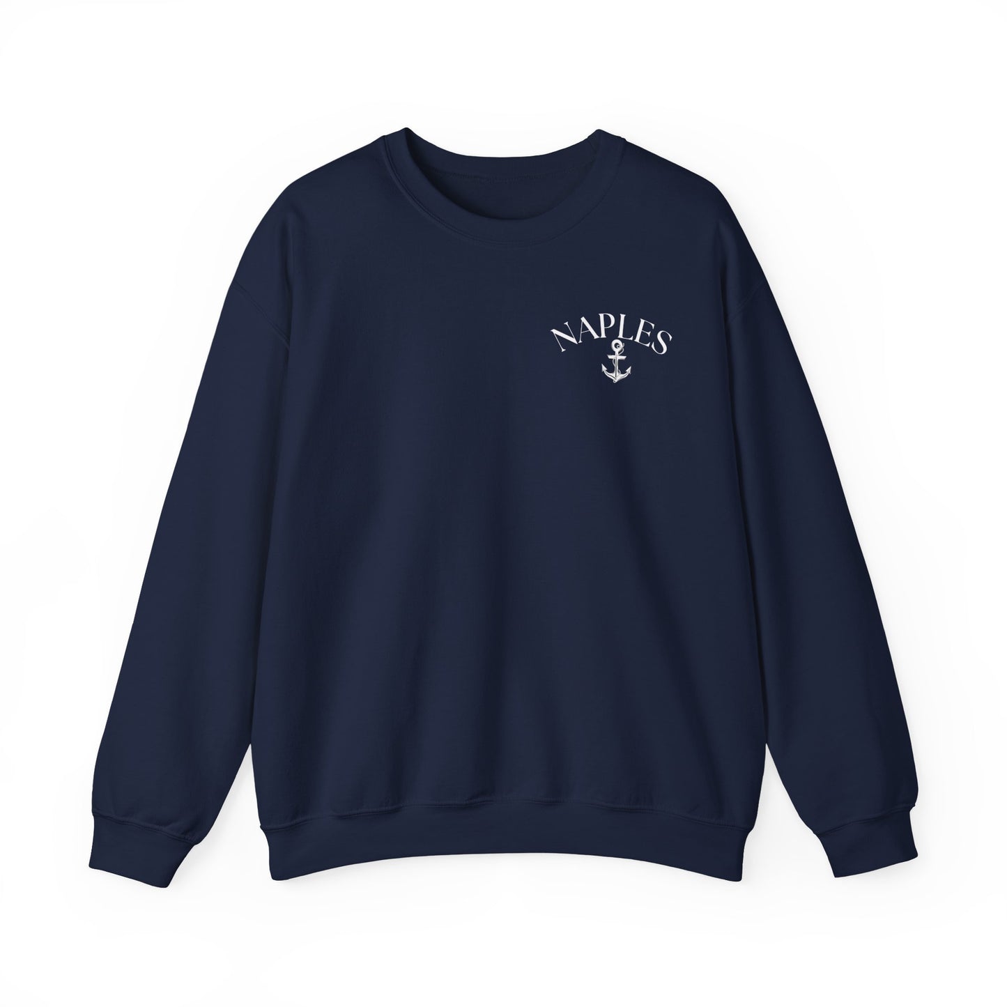 Naples Anchor Sweatshirt | Unisex Nautical Crewneck