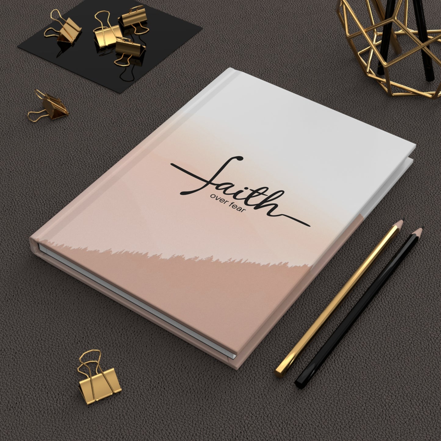 Faith Over Fear Hardcover Journal | Inspirational Christian Notebook