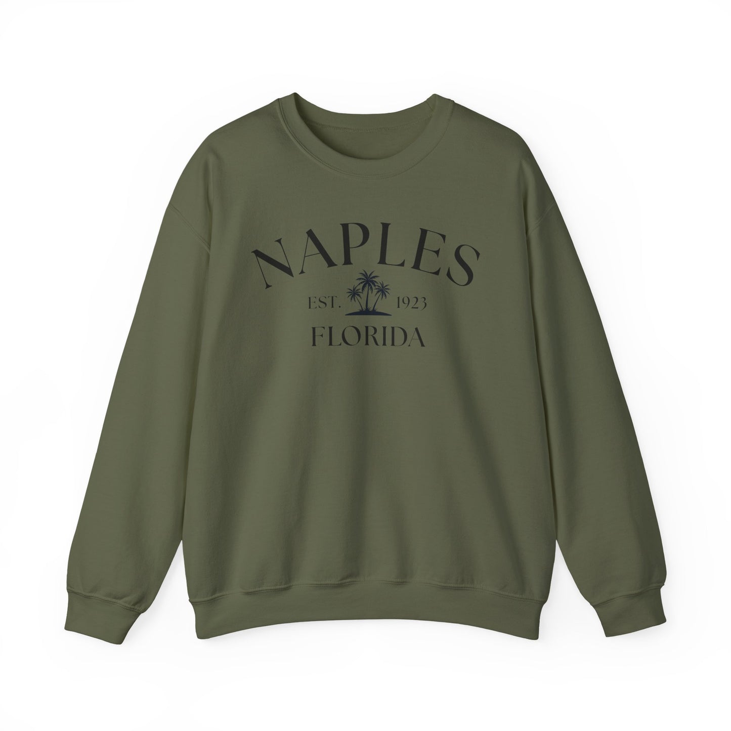 Naples Florida Retro Crewneck Sweatshirt, Casual Wear, Gift for Him/Her, Travel Souvenir, Vacation Apparel, Nautical Enthusiasts