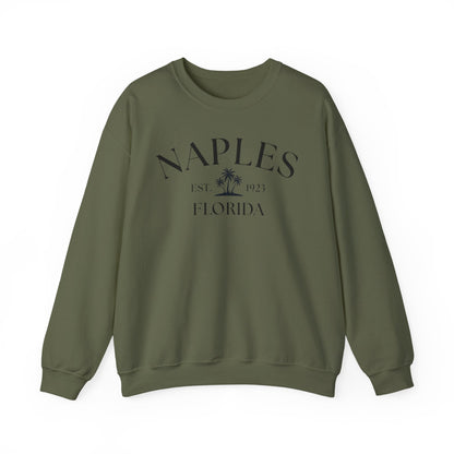 Naples Florida Retro Crewneck Sweatshirt, Casual Wear, Gift for Him/Her, Travel Souvenir, Vacation Apparel, Nautical Enthusiasts