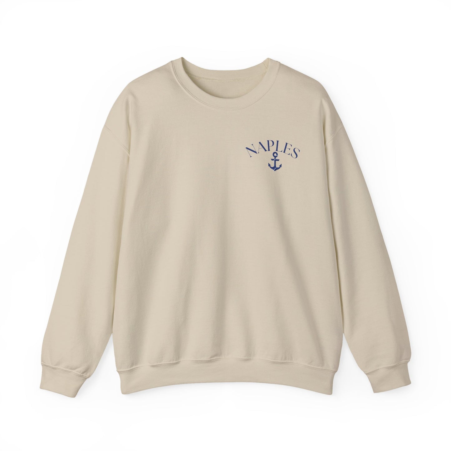 Naples Anchor Sweatshirt | Unisex Nautical Crewneck