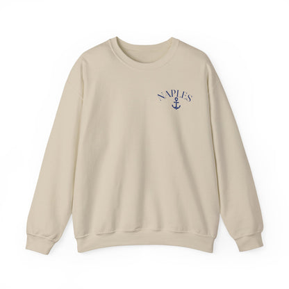 Naples Anchor Sweatshirt | Unisex Nautical Crewneck