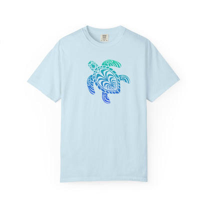 Ocean-Inspired Turtle Graphic Tee | Comfort Colors Beach Shirt