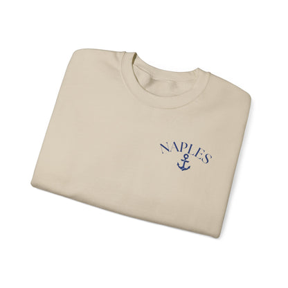 Naples Anchor Sweatshirt | Unisex Nautical Crewneck