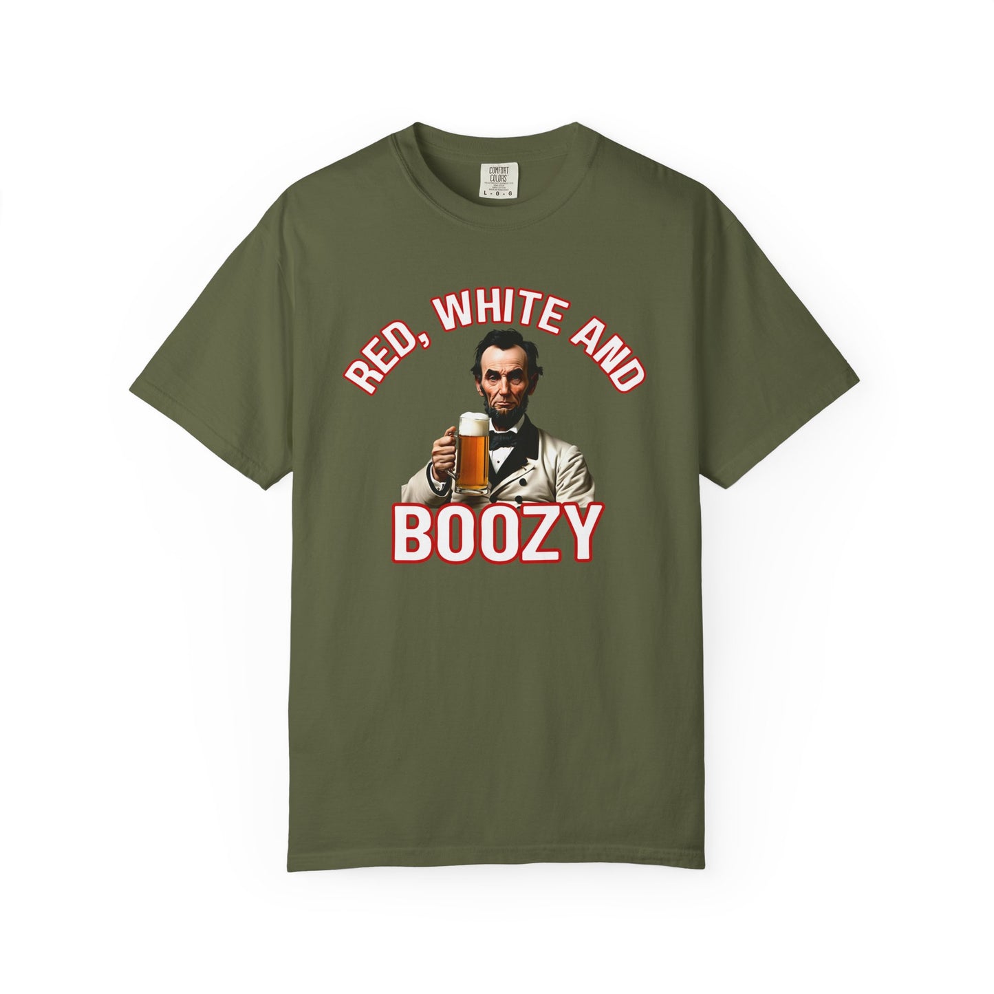 Red, White & Boozy Tee | Funny 4th of July Comfort Colors Shirt