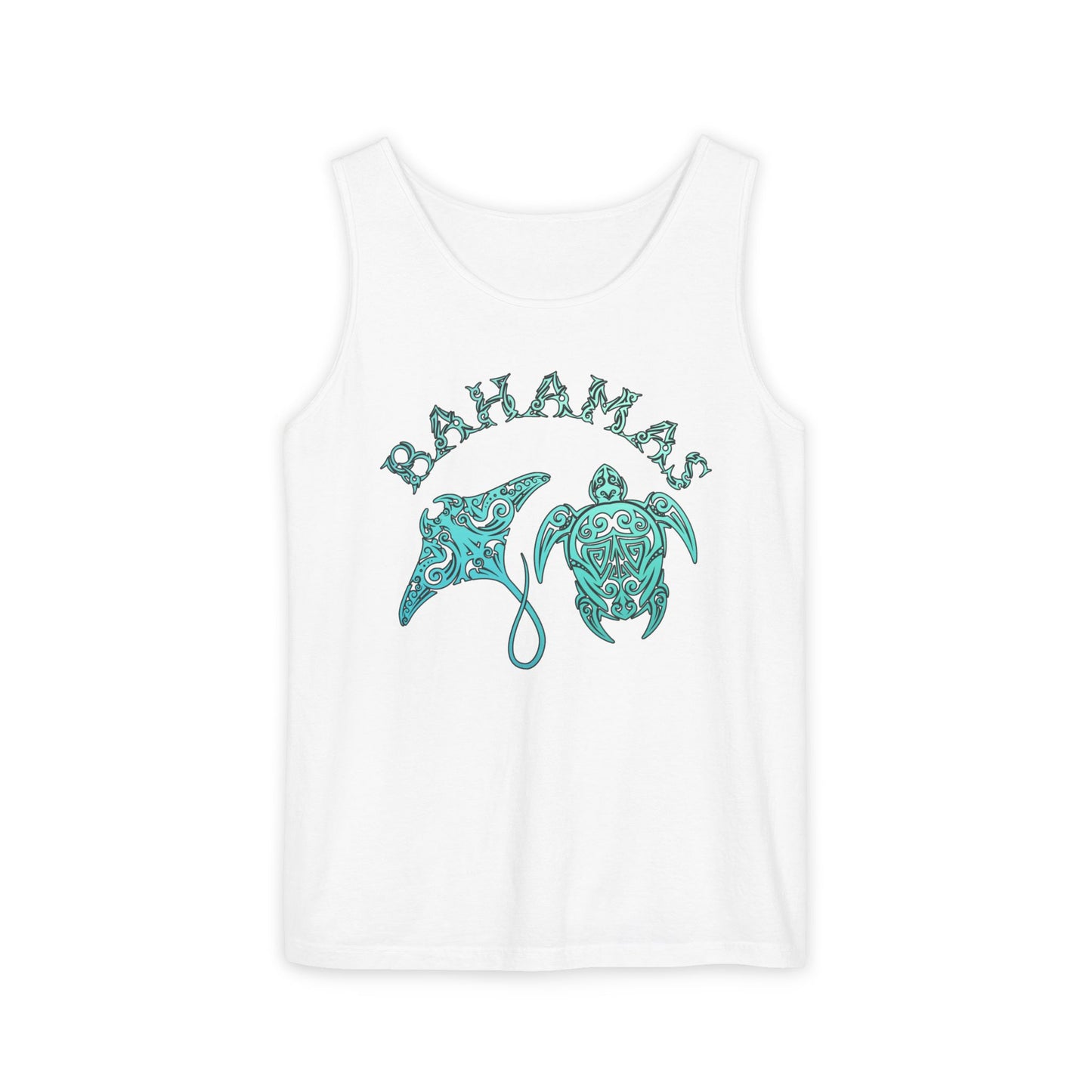 Bahamas Sea Life Tank Top | Stingray & Sea Turtle