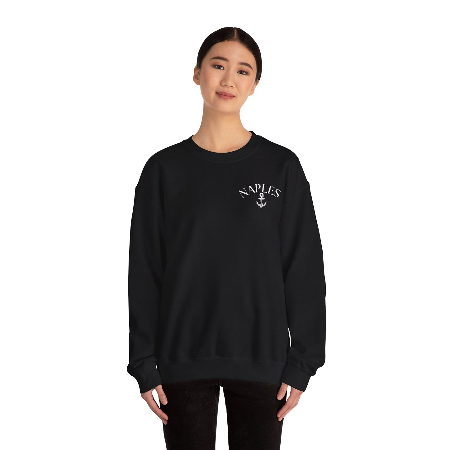 Naples Anchor Sweatshirt | Unisex Nautical Crewneck