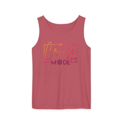 Cruise Mode Tank Top | Coastal Vacation Summer Tee