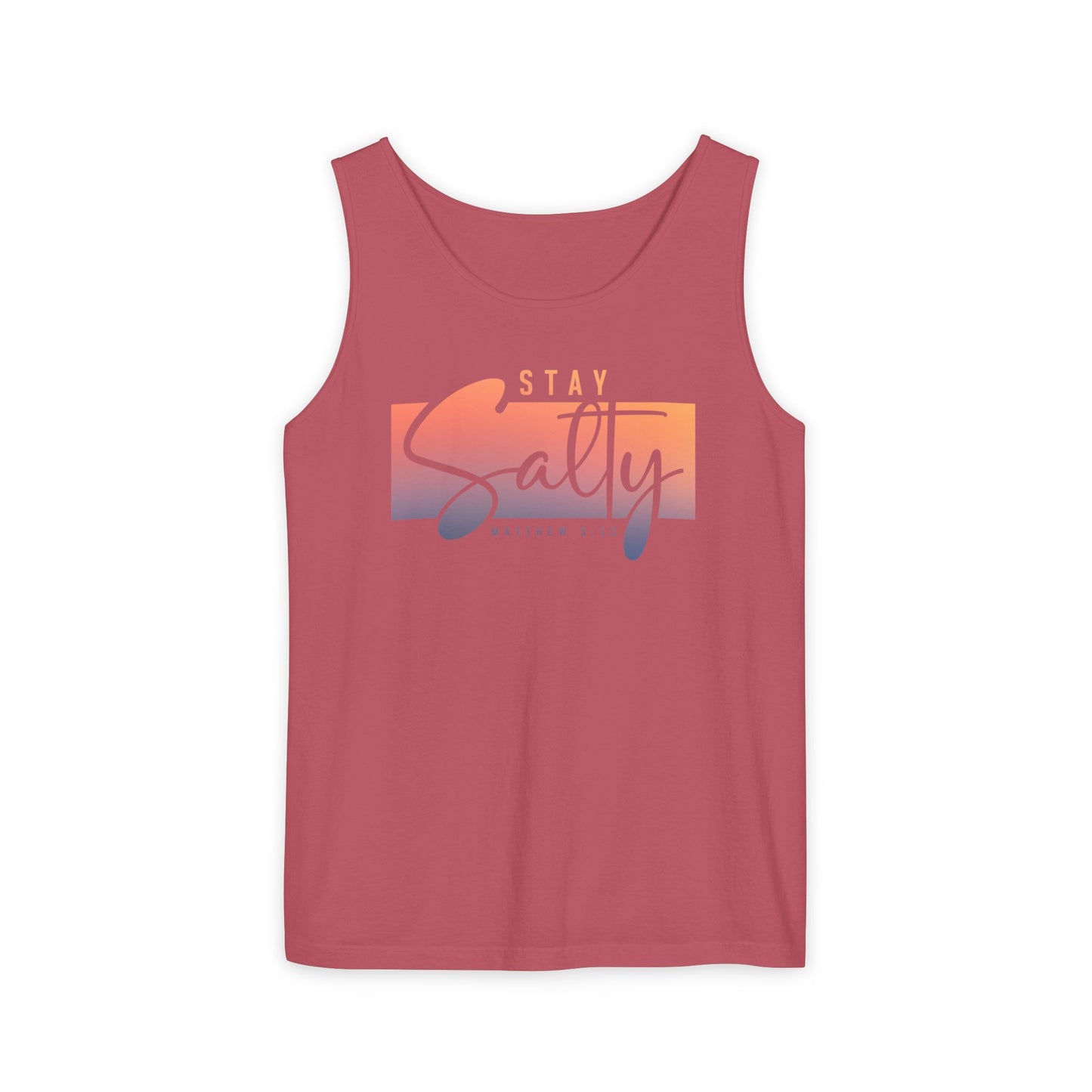 Stay Salty Matthew 5:13 Tank Top | Christian Scripture Summer Top