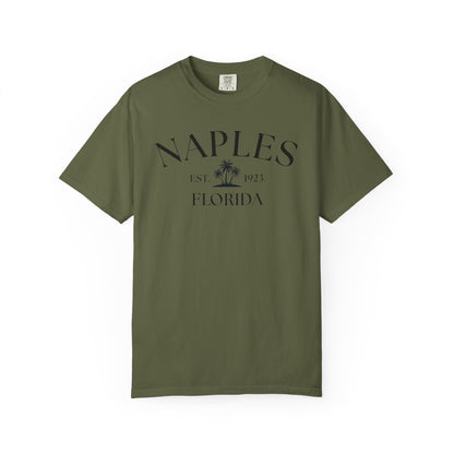 Naples Florida Comfort Colors T-Shirt – Casual Coastal Vibe for Summer Outings, Boating, Traveling, Cruise, Naples, FL, Naples Tee, Nautical T-Shirt