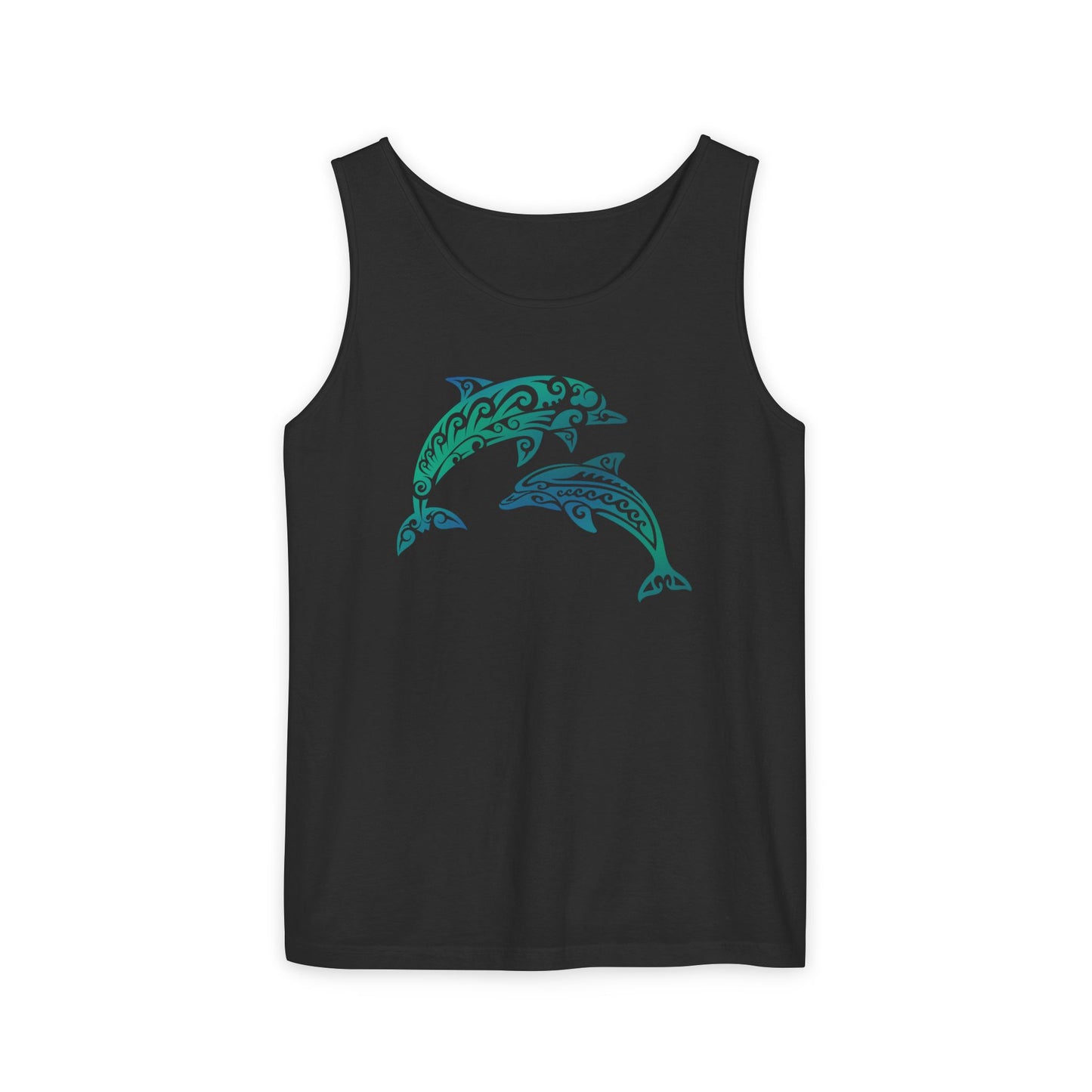 Tribal Dolphin Tank Top | Ocean Lover Summer Shirt