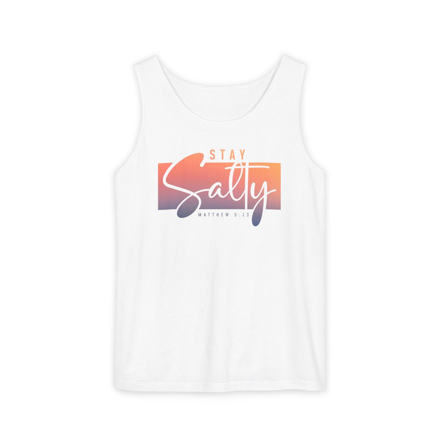 Stay Salty Matthew 5:13 Tank Top | Christian Scripture Summer Top