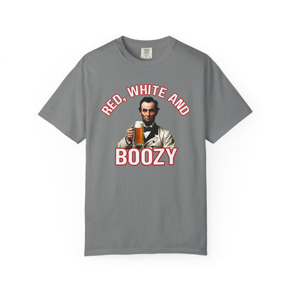 Red, White & Boozy Tee | Funny 4th of July Comfort Colors Shirt