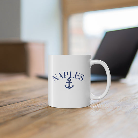 Naples Anchor Mug | 11oz Ceramic Coffee Cup