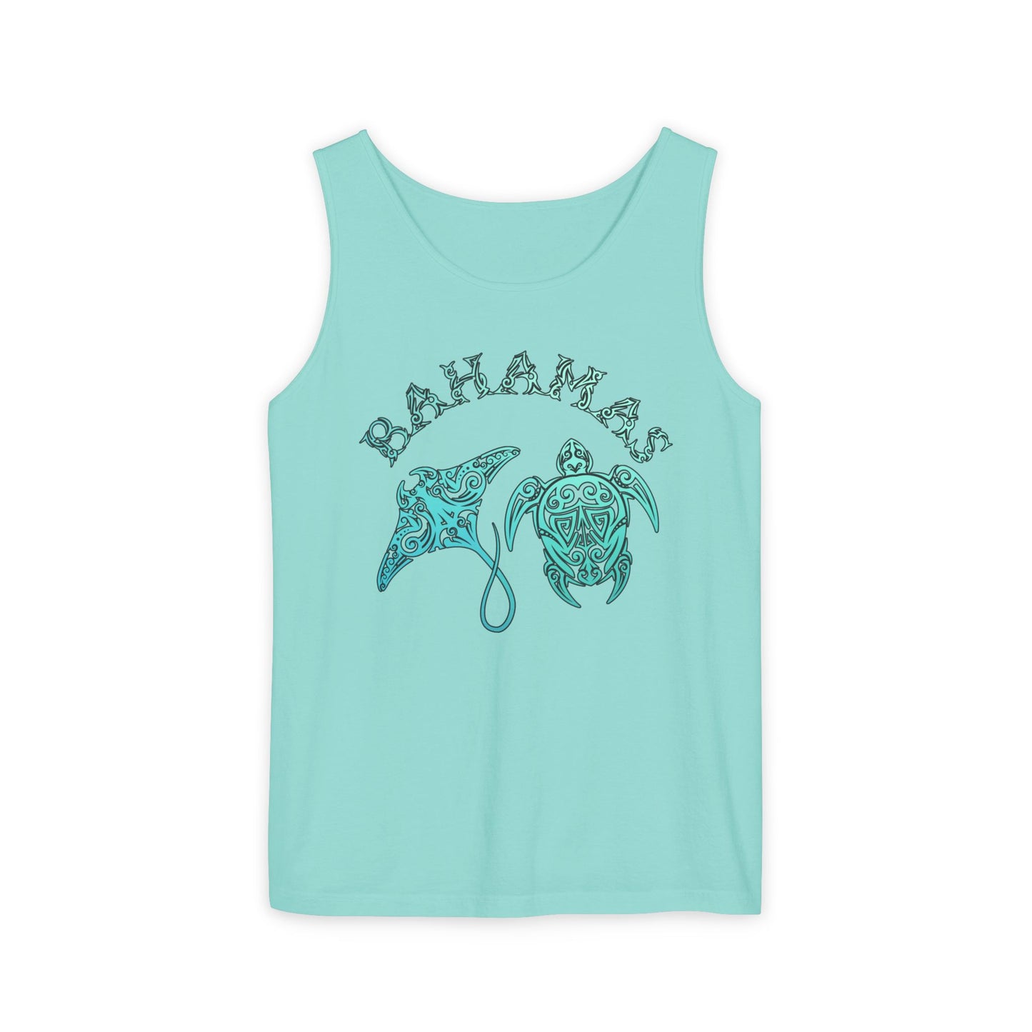 Bahamas Sea Life Tank Top | Stingray & Sea Turtle