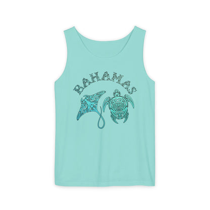 Bahamas Sea Life Tank Top | Stingray & Sea Turtle