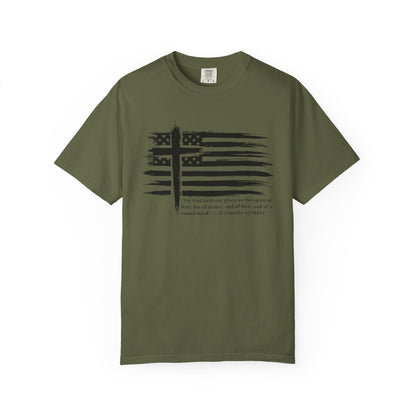 Patriotic Christian Cross Flag T-Shirt | Freedom Tee