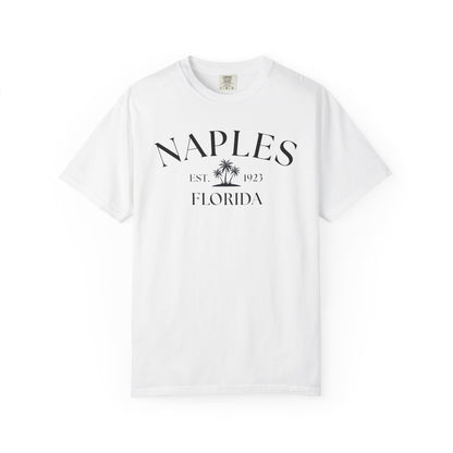 Naples Florida Comfort Colors T-Shirt – Casual Coastal Vibe for Summer Outings, Boating, Traveling, Cruise, Naples, FL, Naples Tee, Nautical T-Shirt