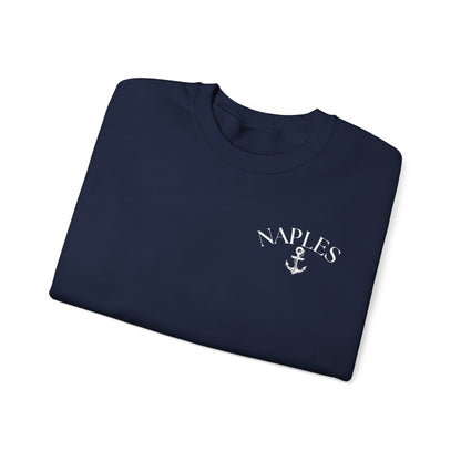 Naples Anchor Sweatshirt | Unisex Nautical Crewneck