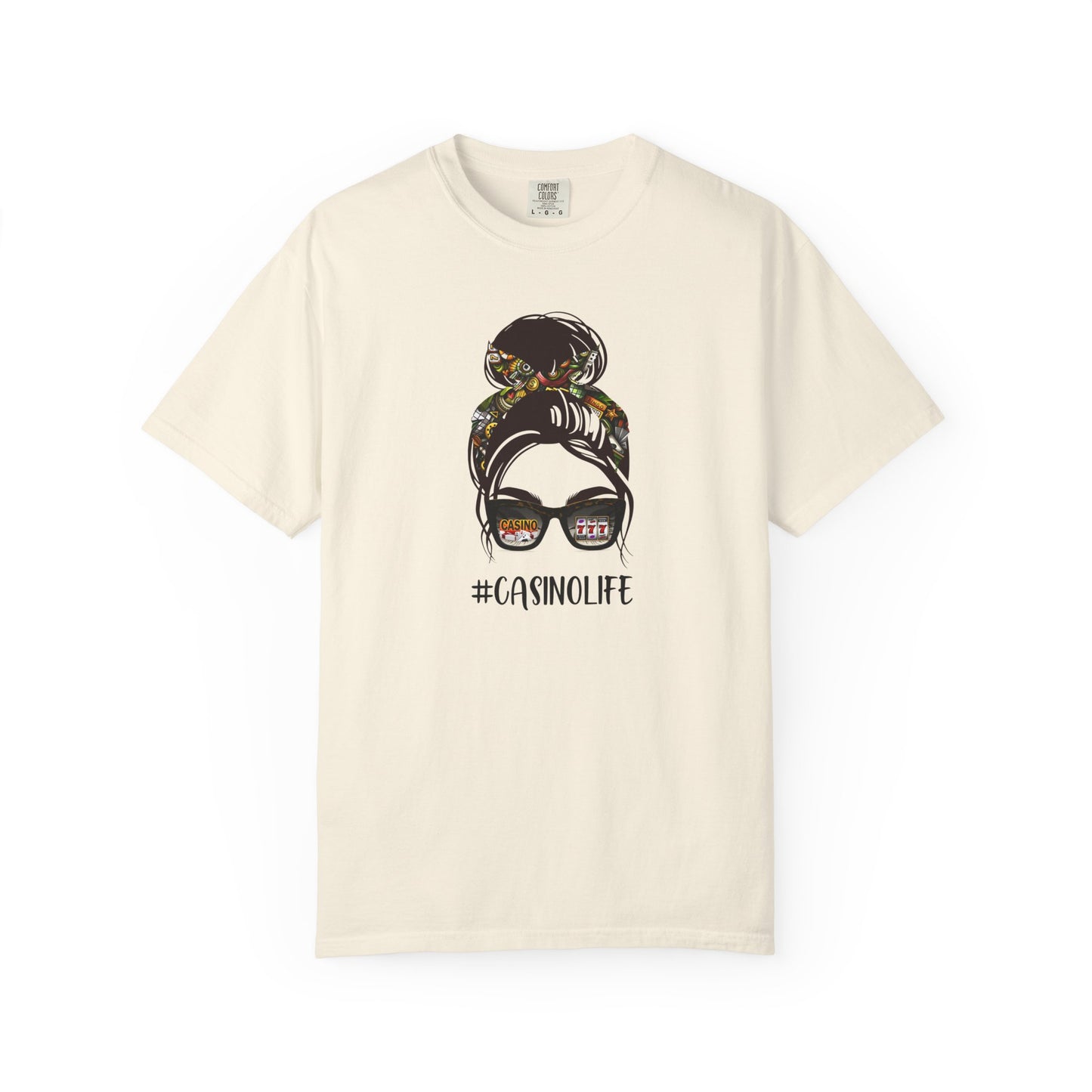 Casino Life Comfort Colors T-Shirt, Graphic Tee for Casino Lovers, Fun Gift for Gamblers, Casual Wear, Trendy Street Style