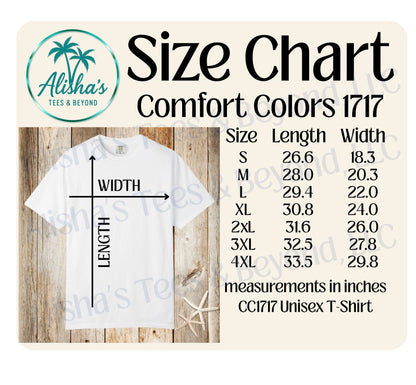 Sunkissed Comfort Colors T-Shirt for her - Perfect for Summer Vibes - Cute Summer Vacation Tee Shirt - Beach - Lake - Coastal - Summer fun - Pool