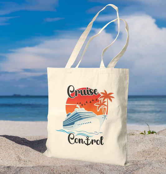 Cruise Control Tote Bag, Cruising Summer Tote bag, Cruise Tote, Summer Cruise Tote bag, Beach Tote bag