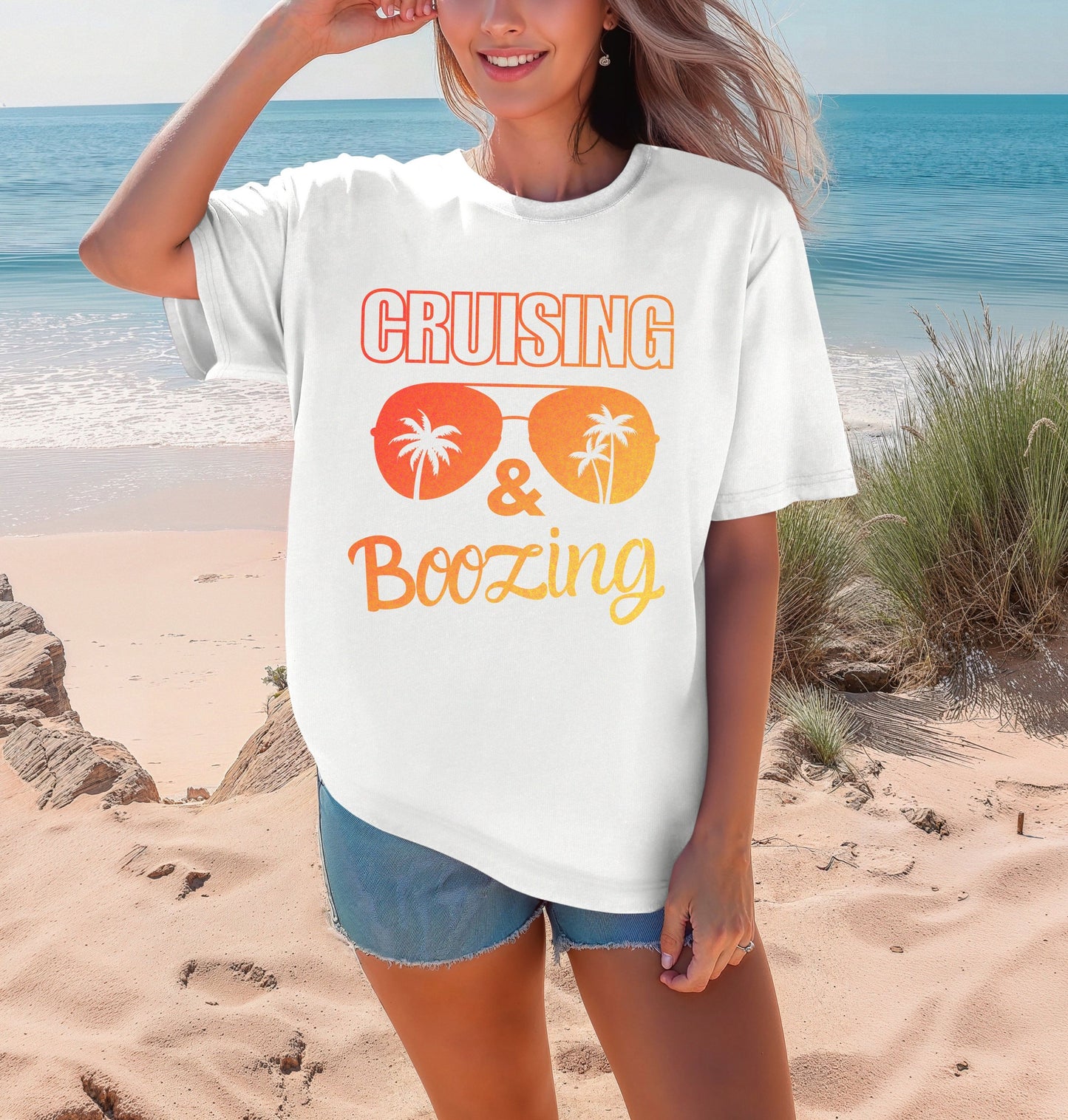 Cruising & Boozing Unisex Jersey Tee - Perfect for Summer Adventures - Summer Tee Shirt - Summer T-Shirt - Cruising T-shirt