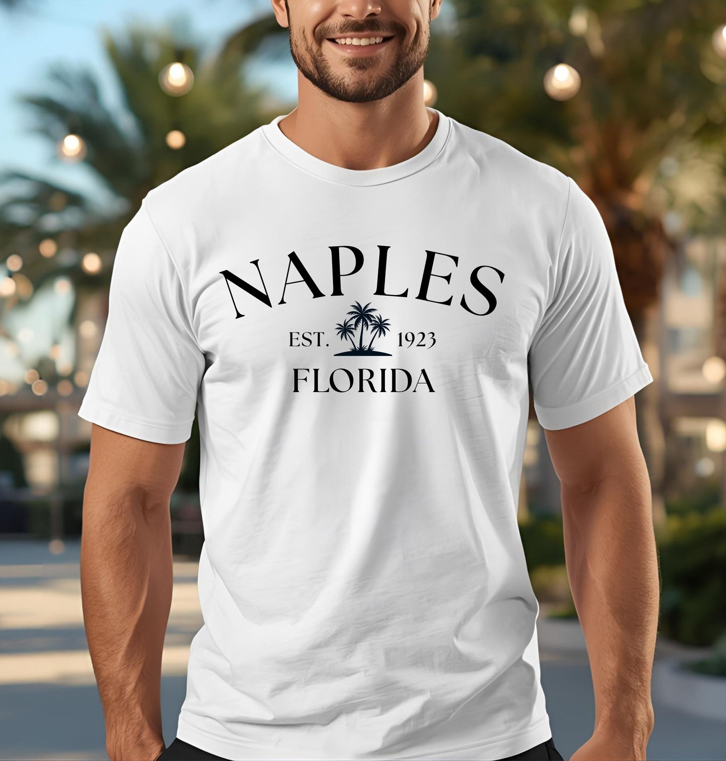 Naples Florida Comfort Colors T-Shirt – Casual Coastal Vibe for Summer Outings, Boating, Traveling, Cruise, Naples, FL, Naples Tee, Nautical T-Shirt